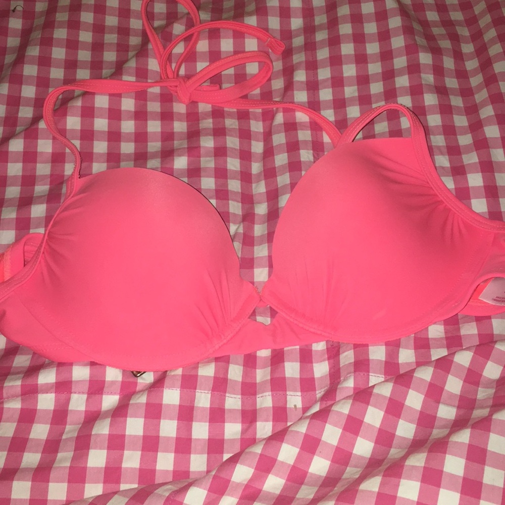 Peach Push Up Bikini Top